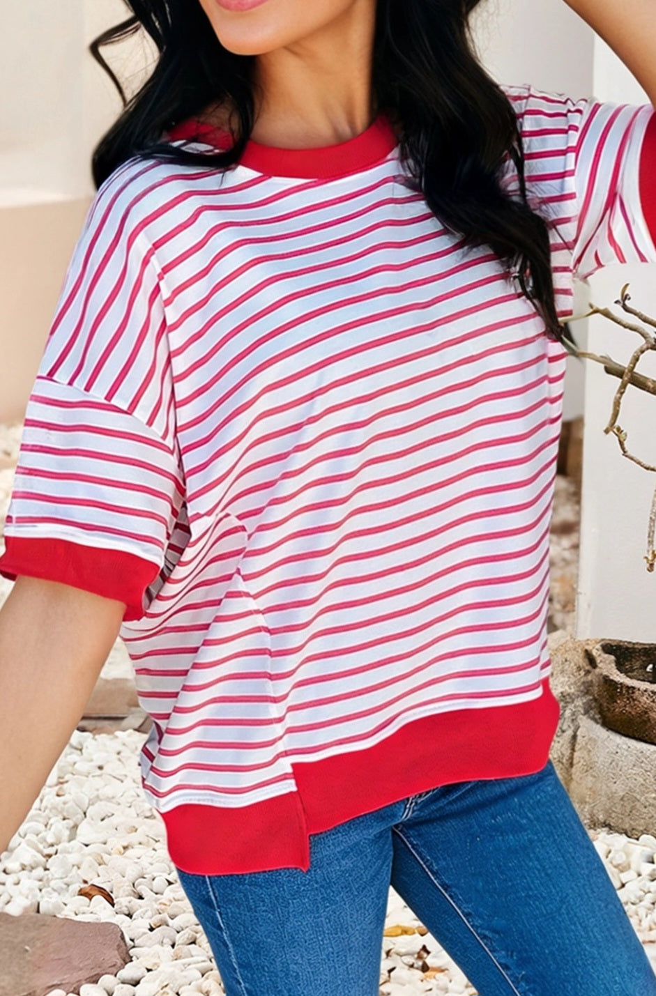 Americana Stripe tee
