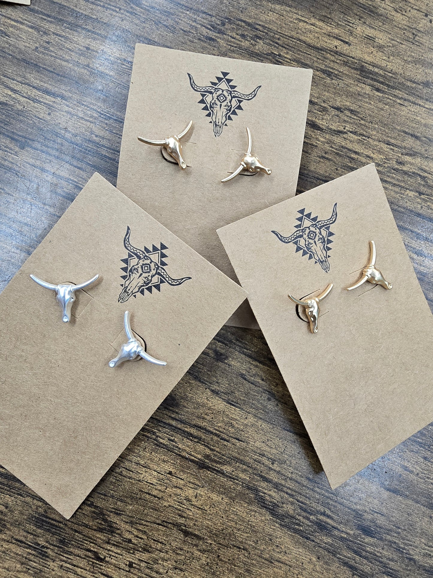 Longhorn earrings