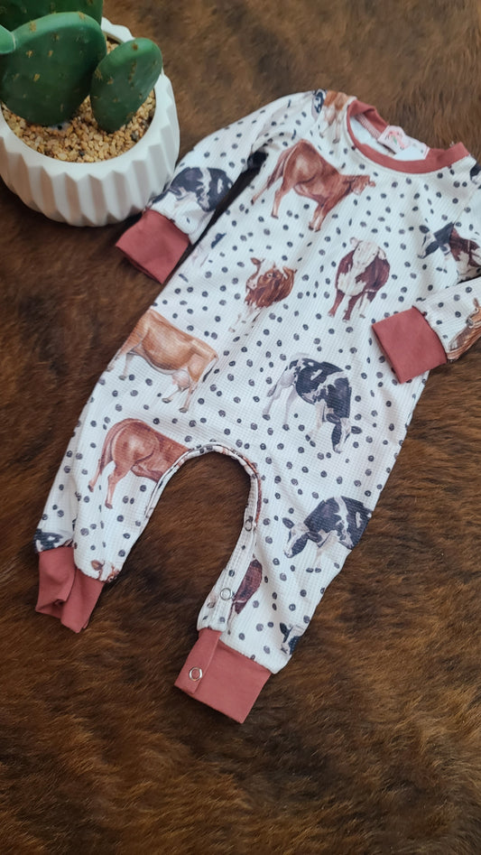 Spotted Cow Romper