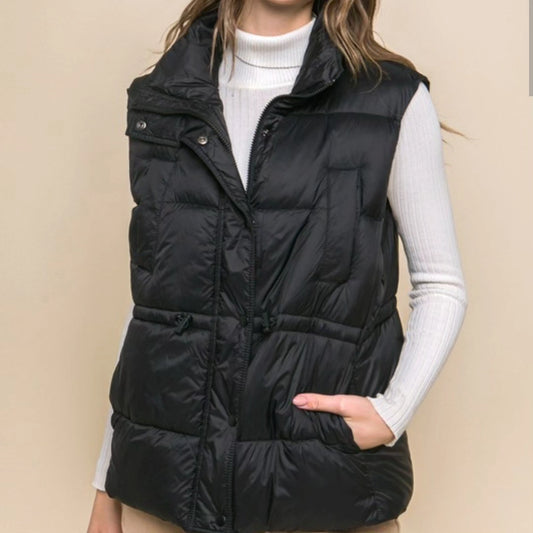 Black Puffer Vest