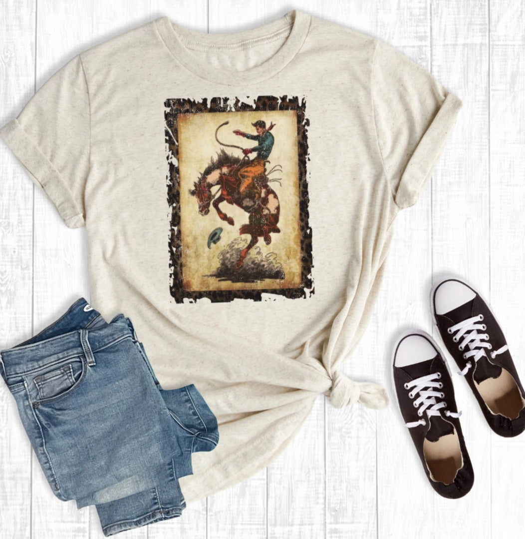 Bucking Bronc tee