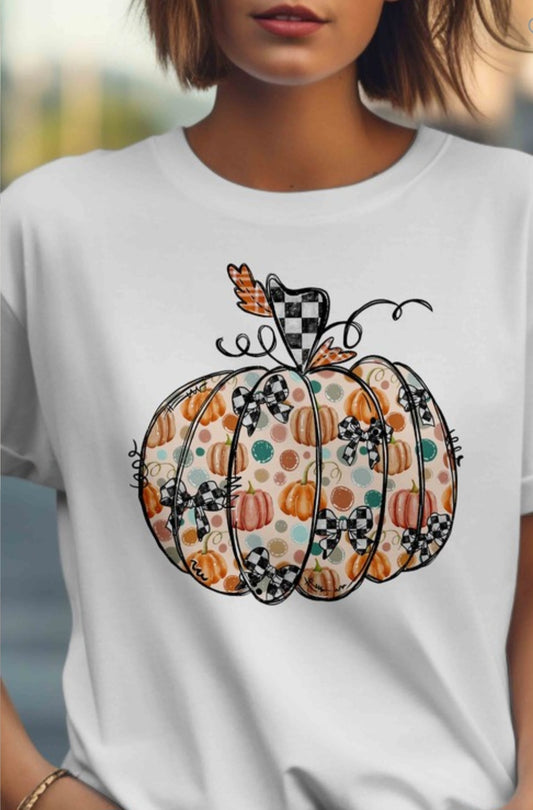 Boho pumpkin tee