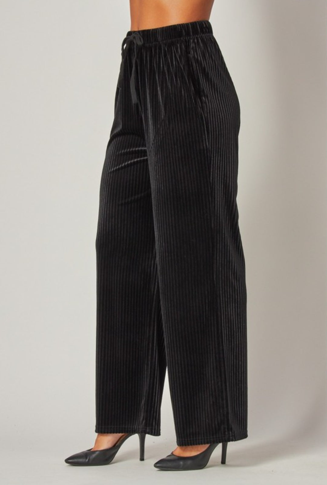 Velvet wide Leg pant