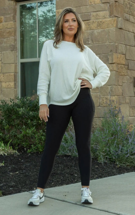 Black Fleece Leggings