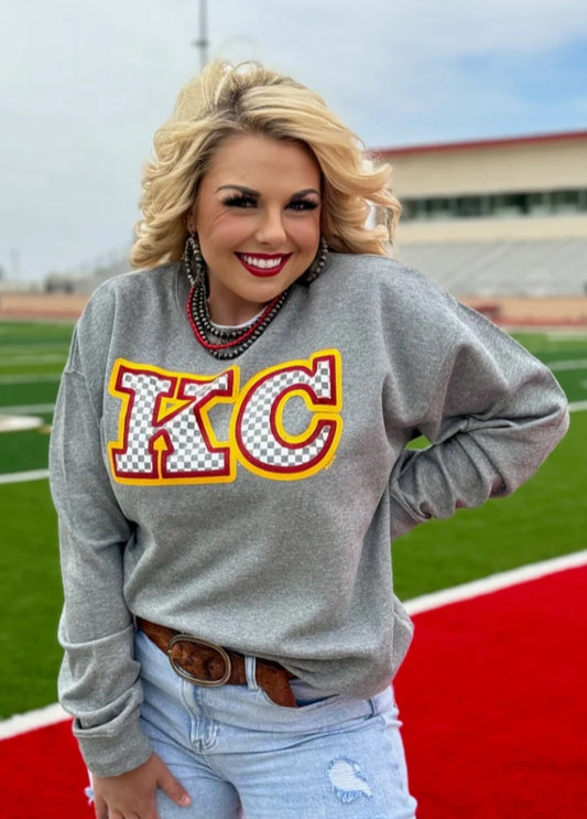 KC Checkered Sweatshirt