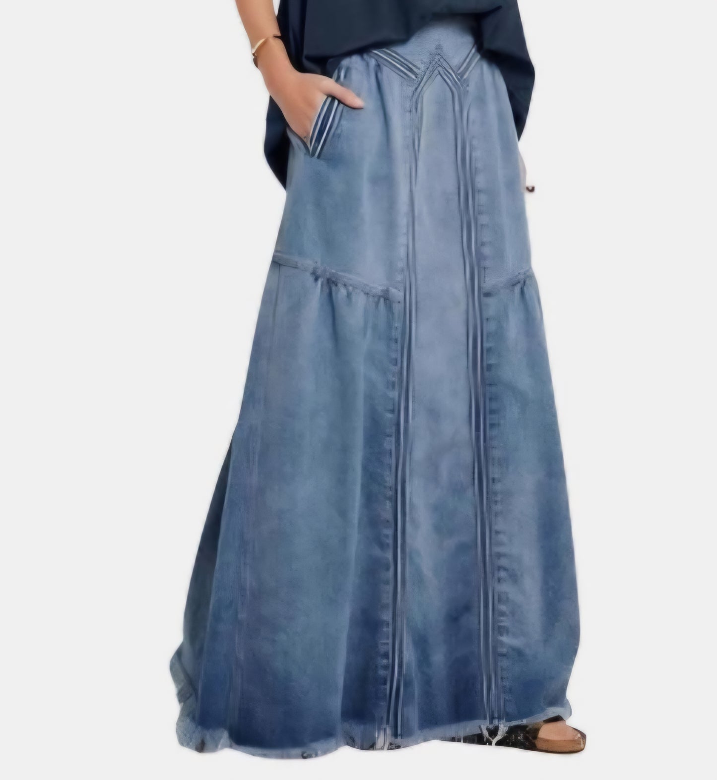 Denim Maxi skirt