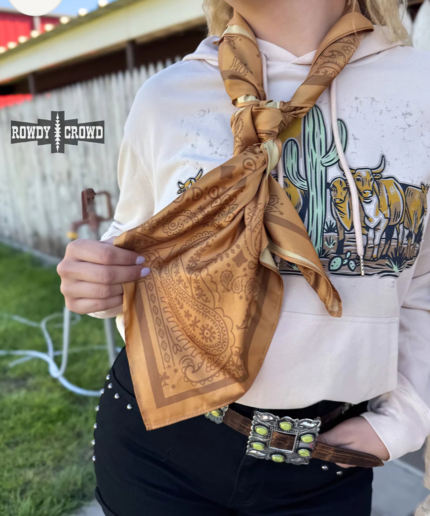 Mustard Paisley Creek Wild Rag