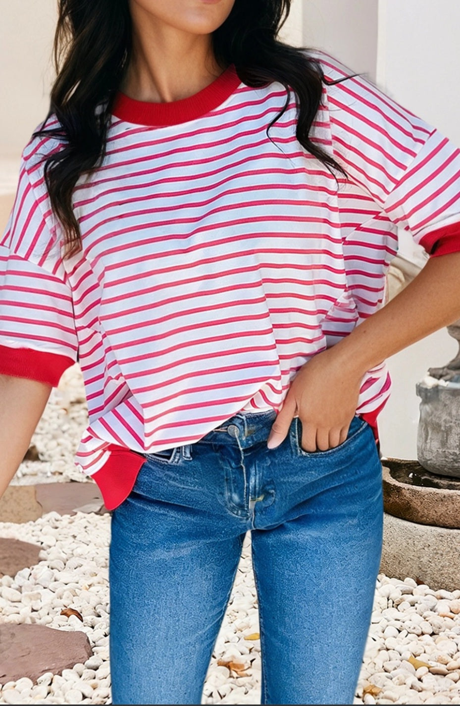Americana Stripe tee