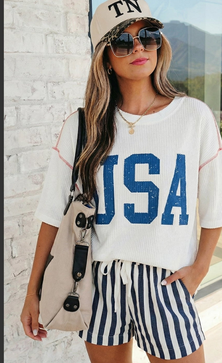 USA Graphic top