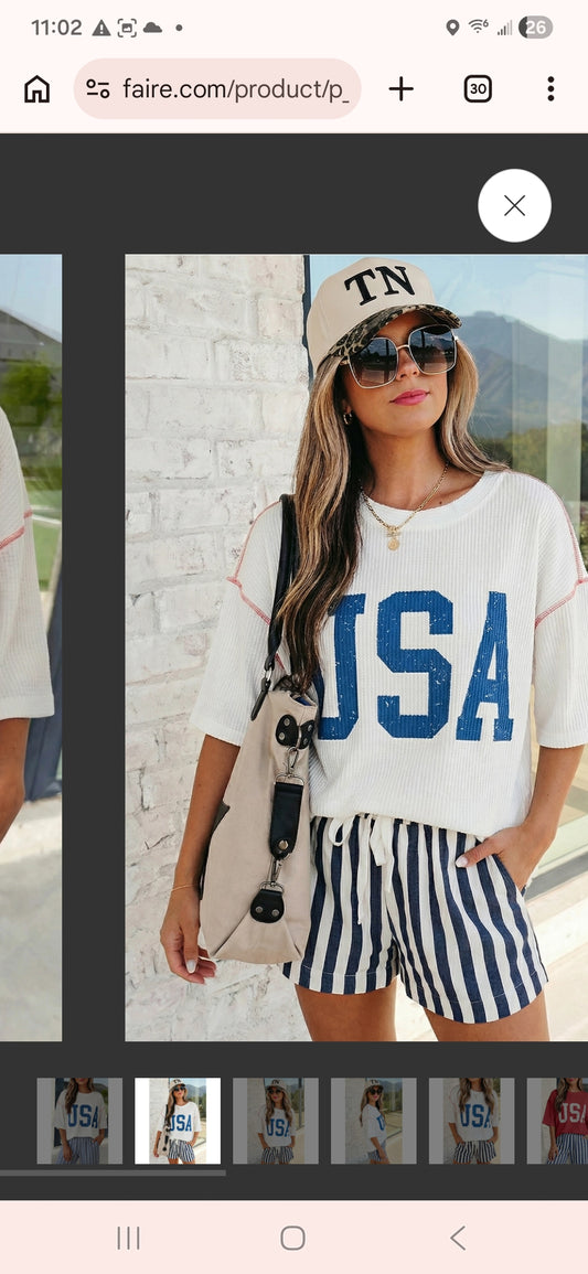 USA Graphic top