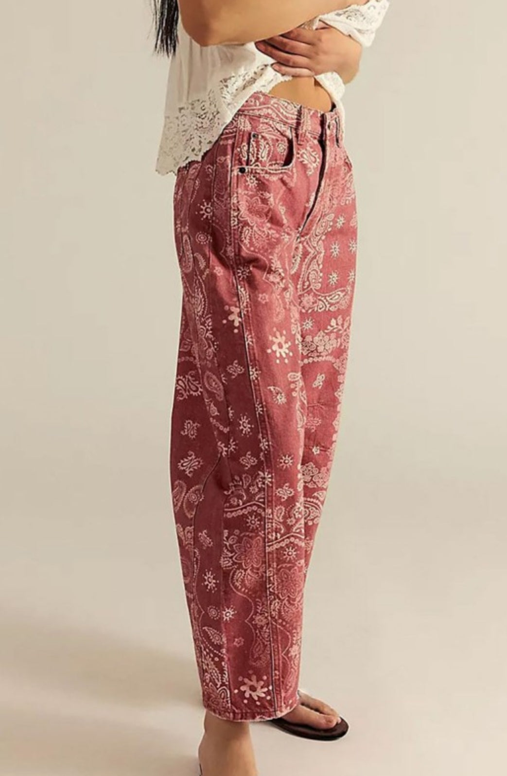 Paisley Pattern Jeans