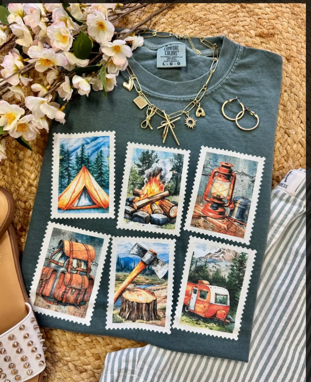 Camping Stamp Tee