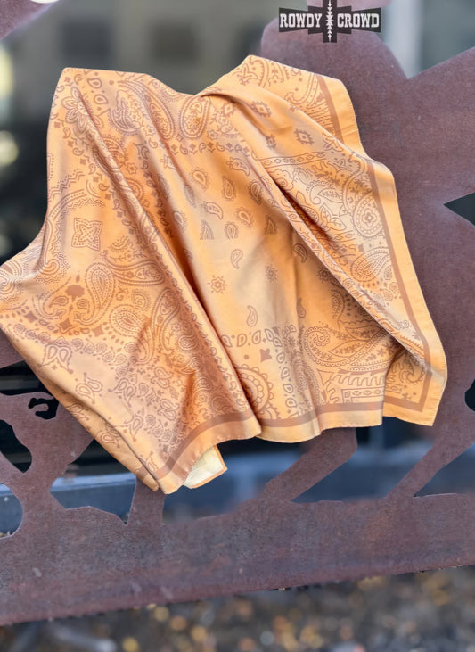 Mustard Paisley Creek Wild Rag
