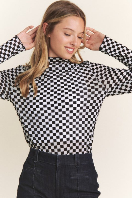 Checker mesh top