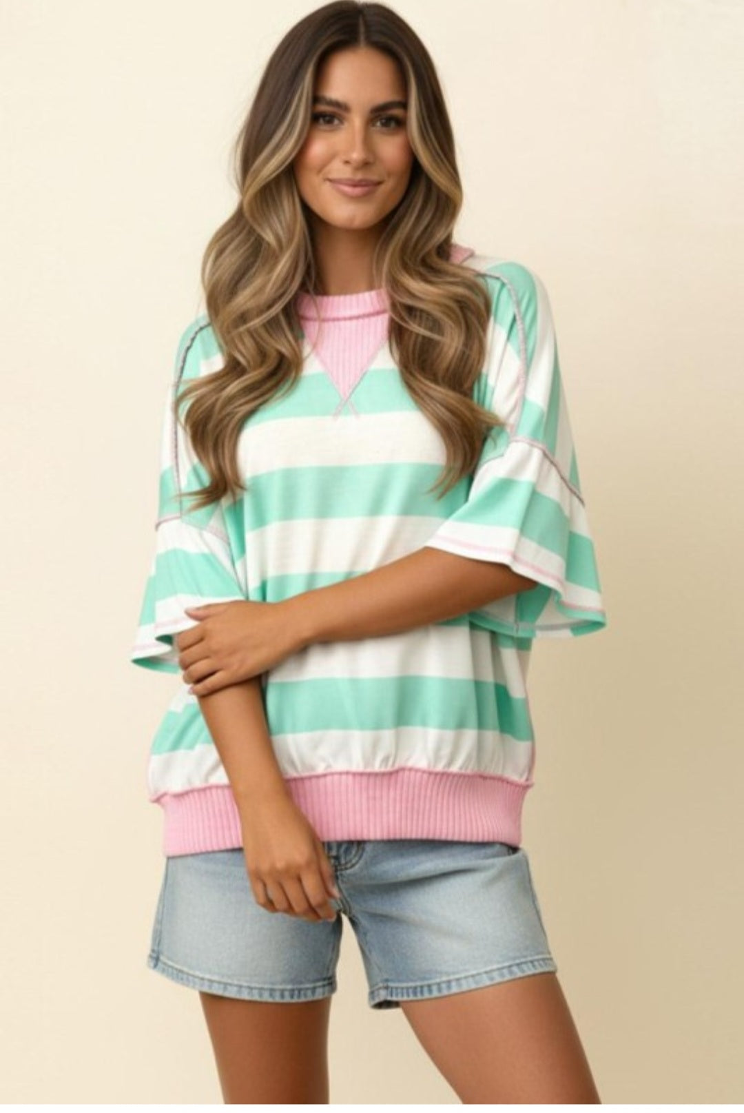 Mint Blush top