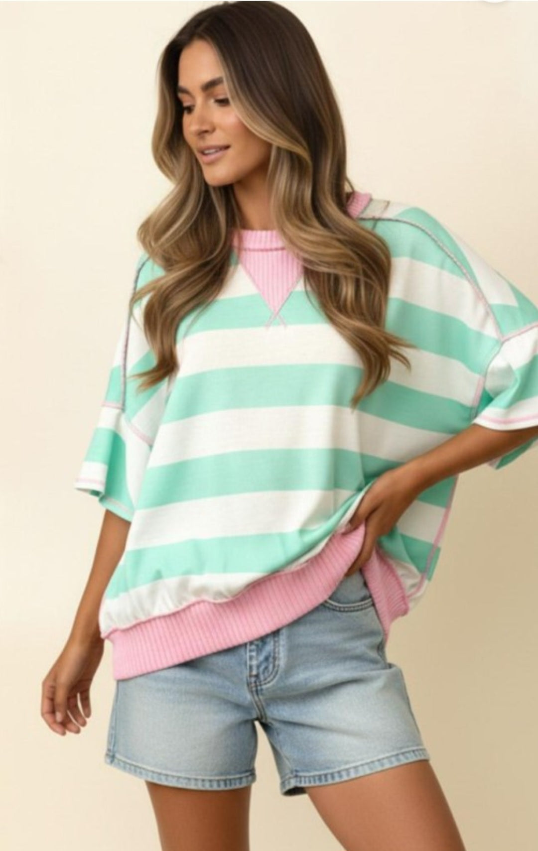 Mint Blush top