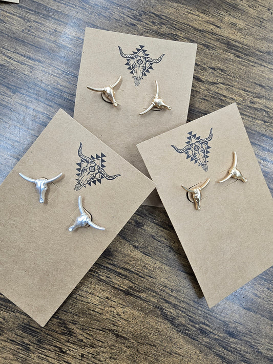 Longhorn earrings
