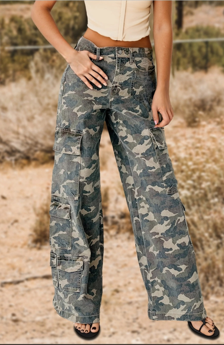 Camo Wide Leg