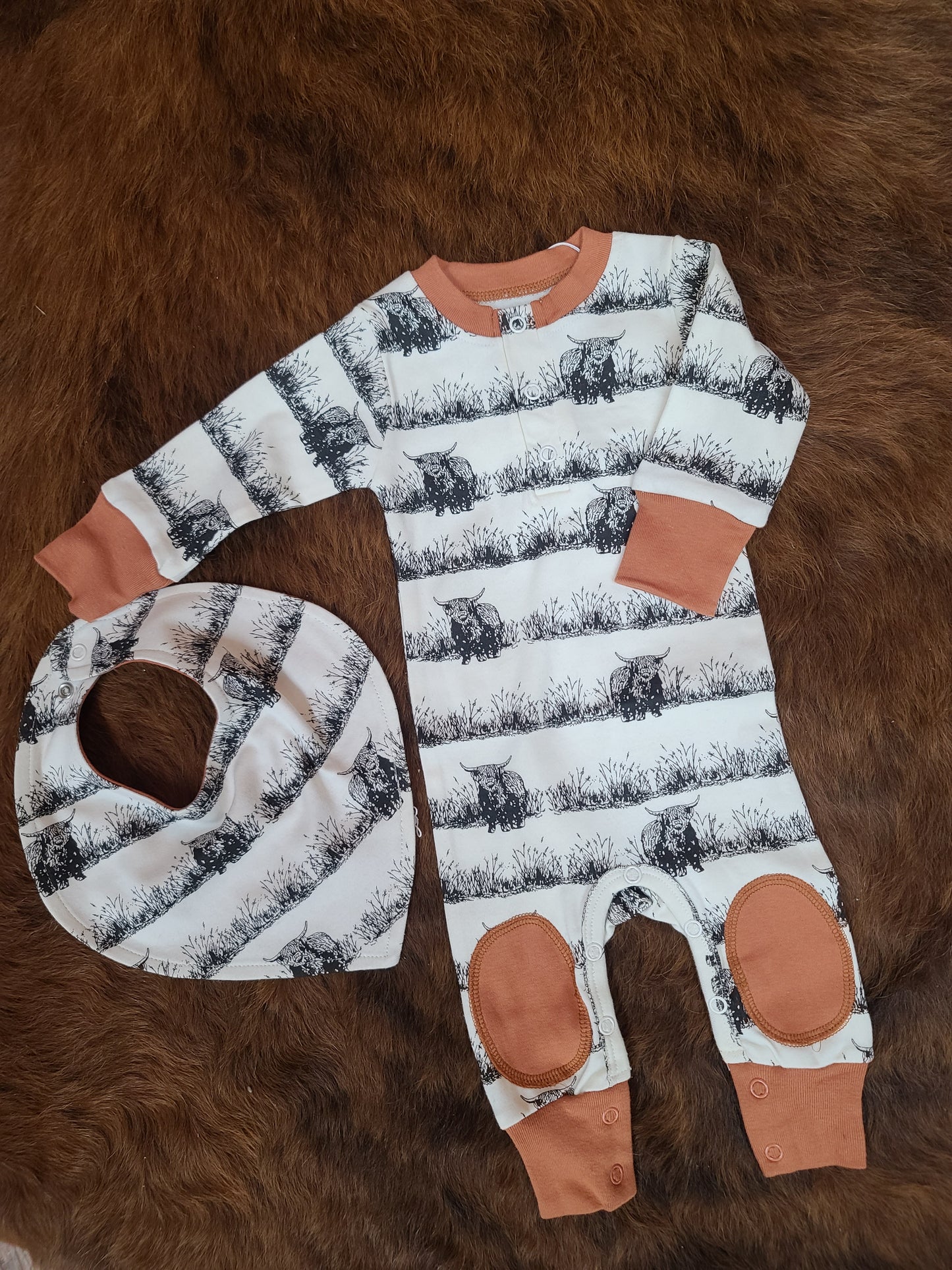 Highland Cow Playsuit
