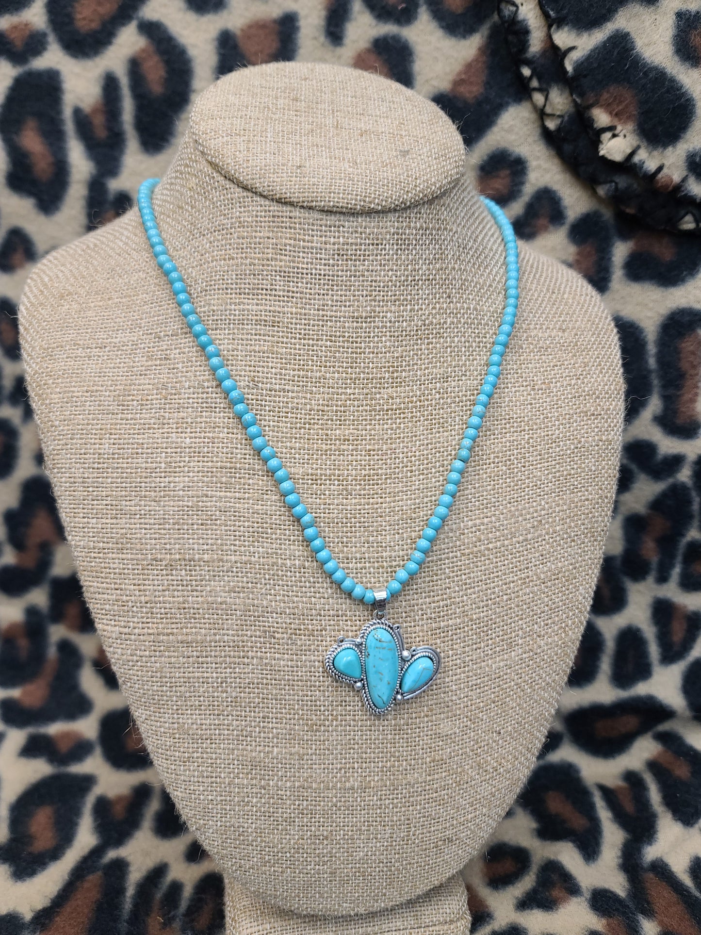 Turquoise Catus Necklace