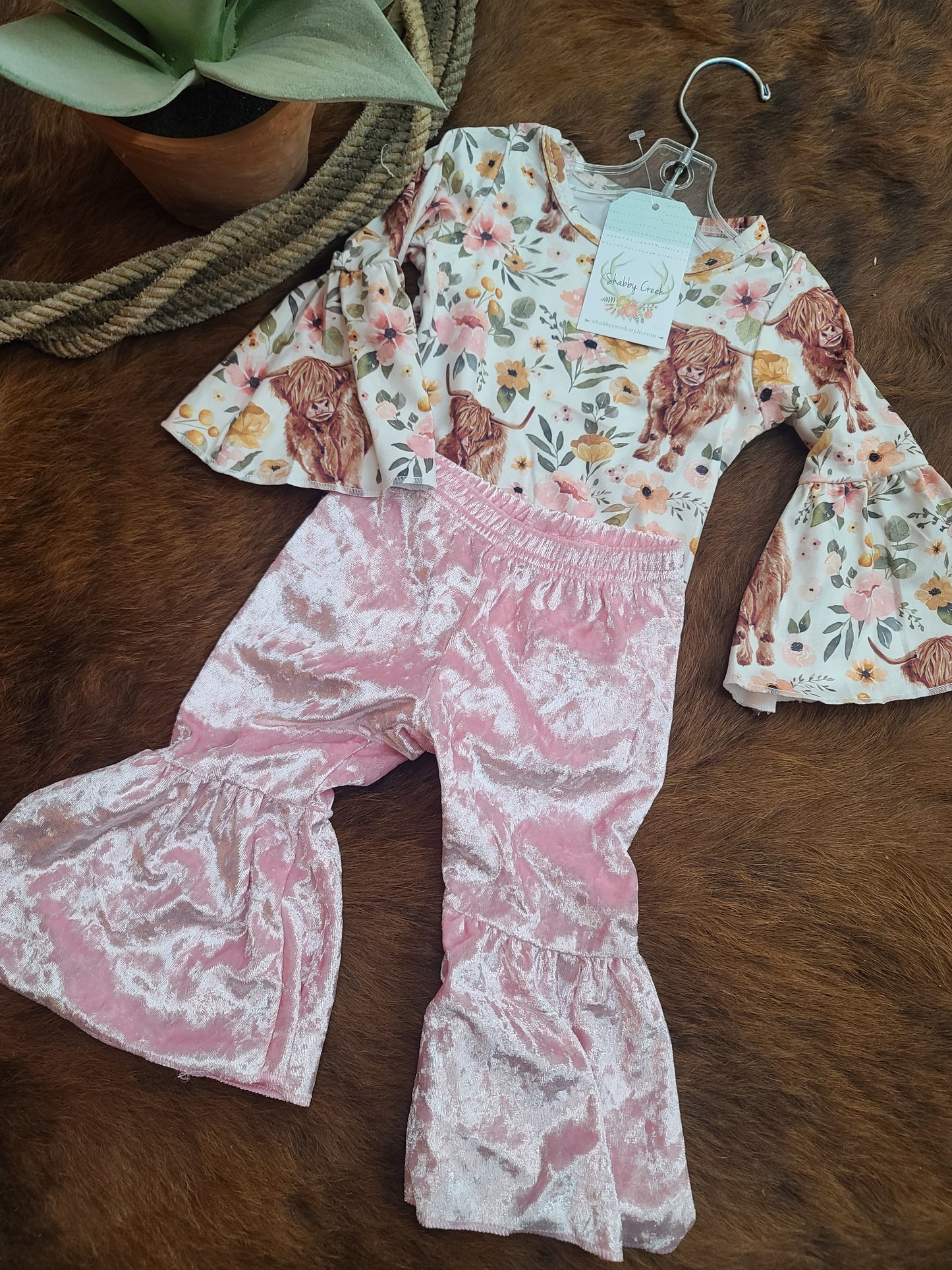Velvet Pink Flares