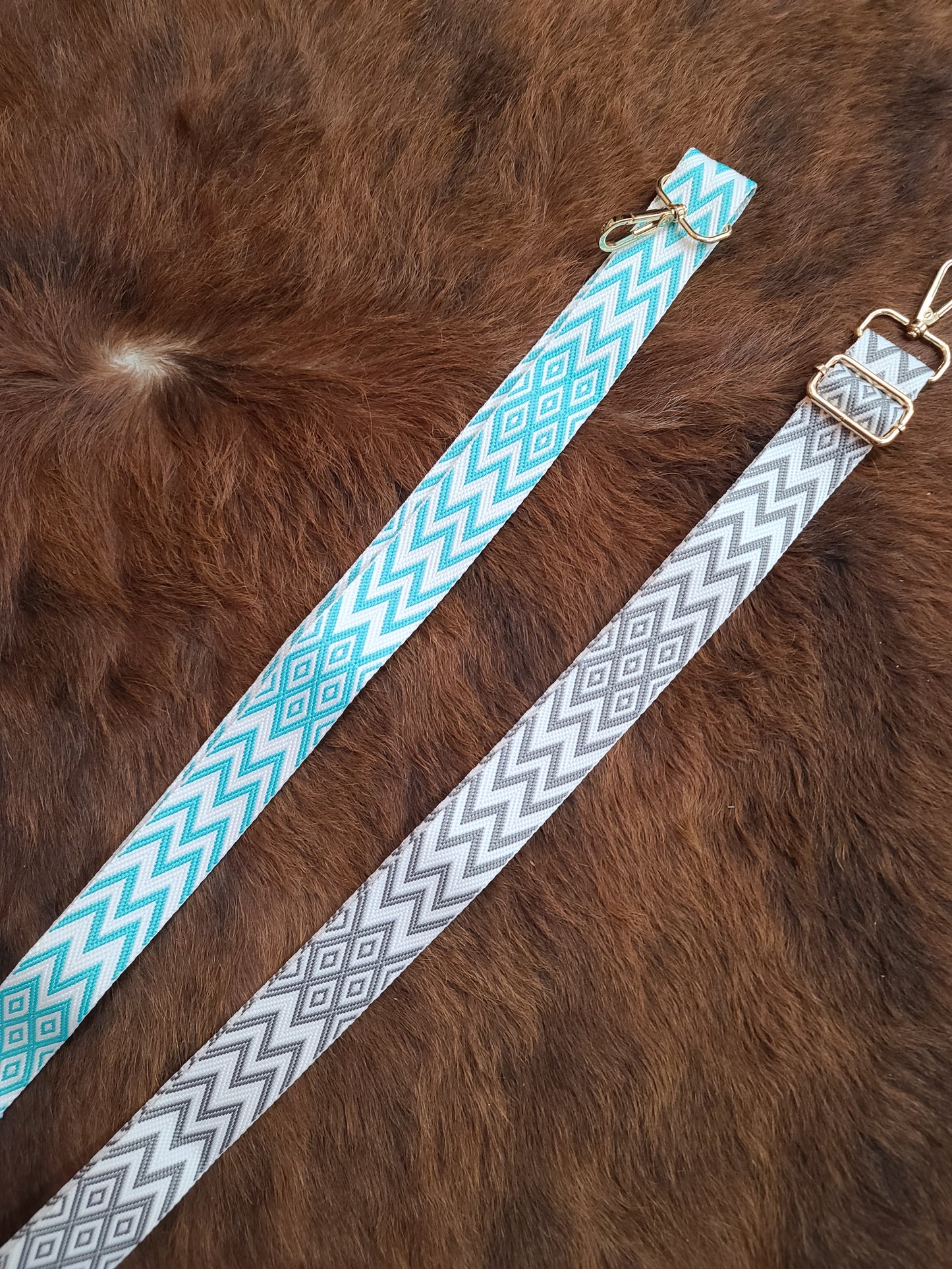 Aztec Guitar Straps-Gray