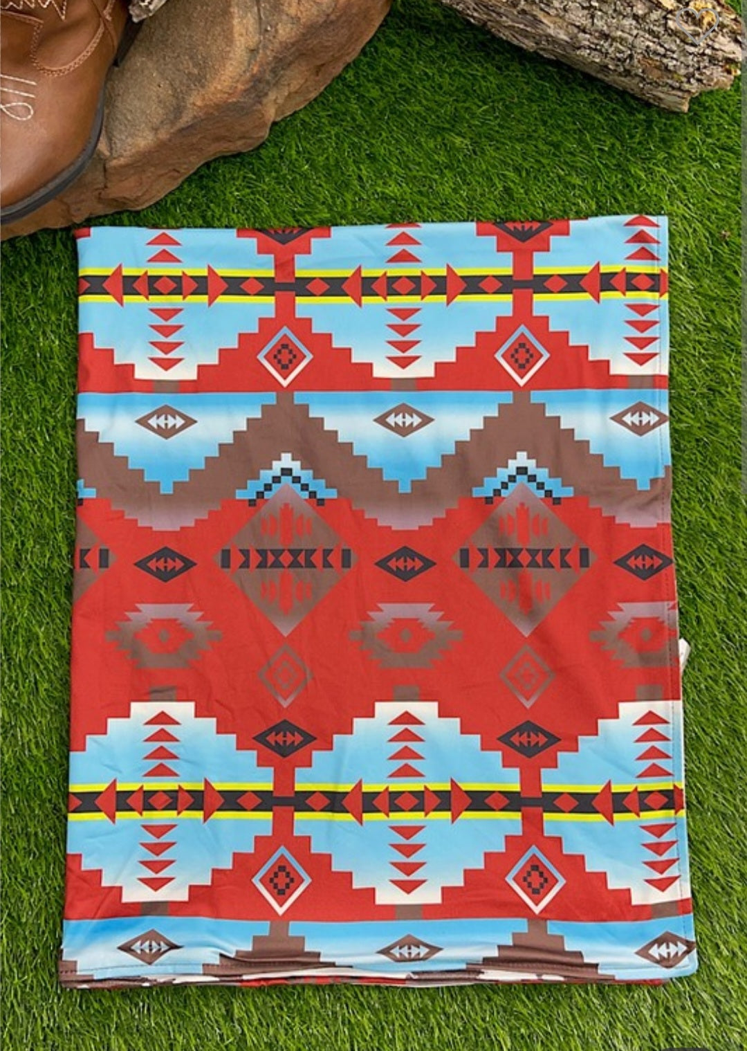 Aztec Cow Blanket