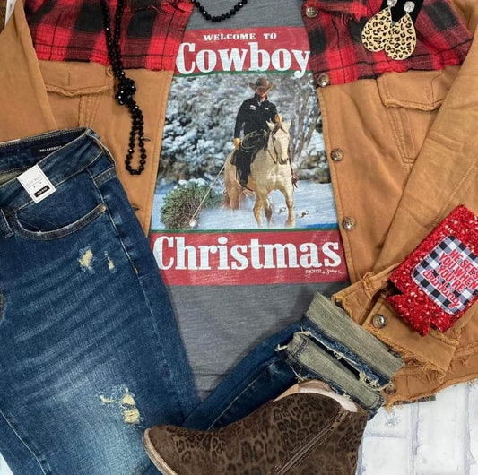 Cowboy Christmas tee